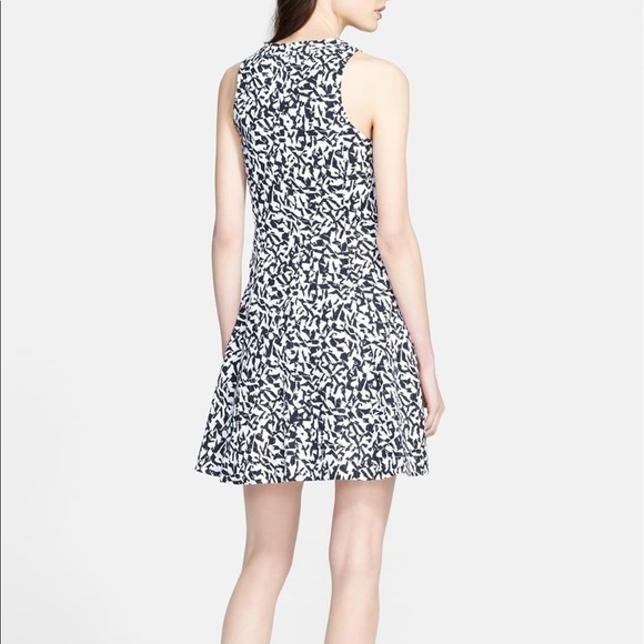 Theory Maydra' Print Cotton Fit & Flare Dress - Picture 4 of 8